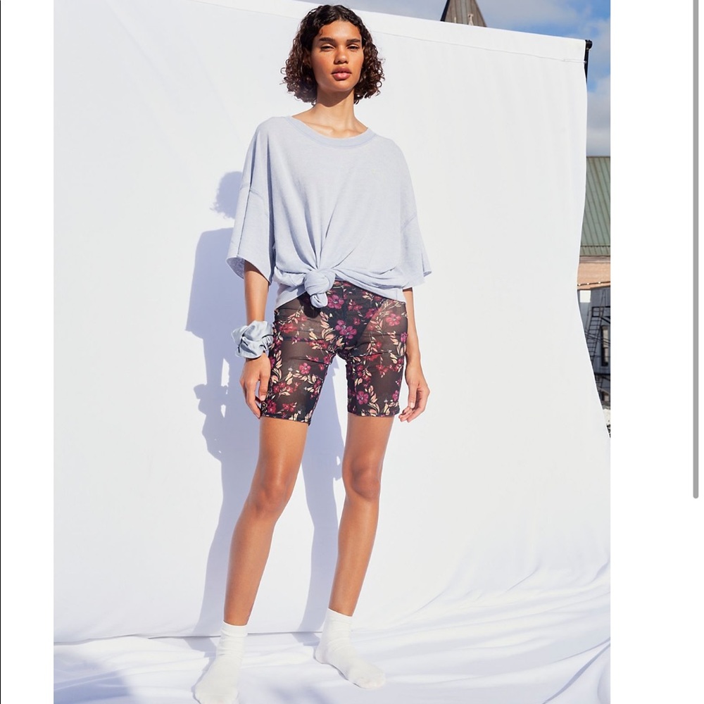 Free People, NWT, Allie Mesh Bike Shorts, Medium